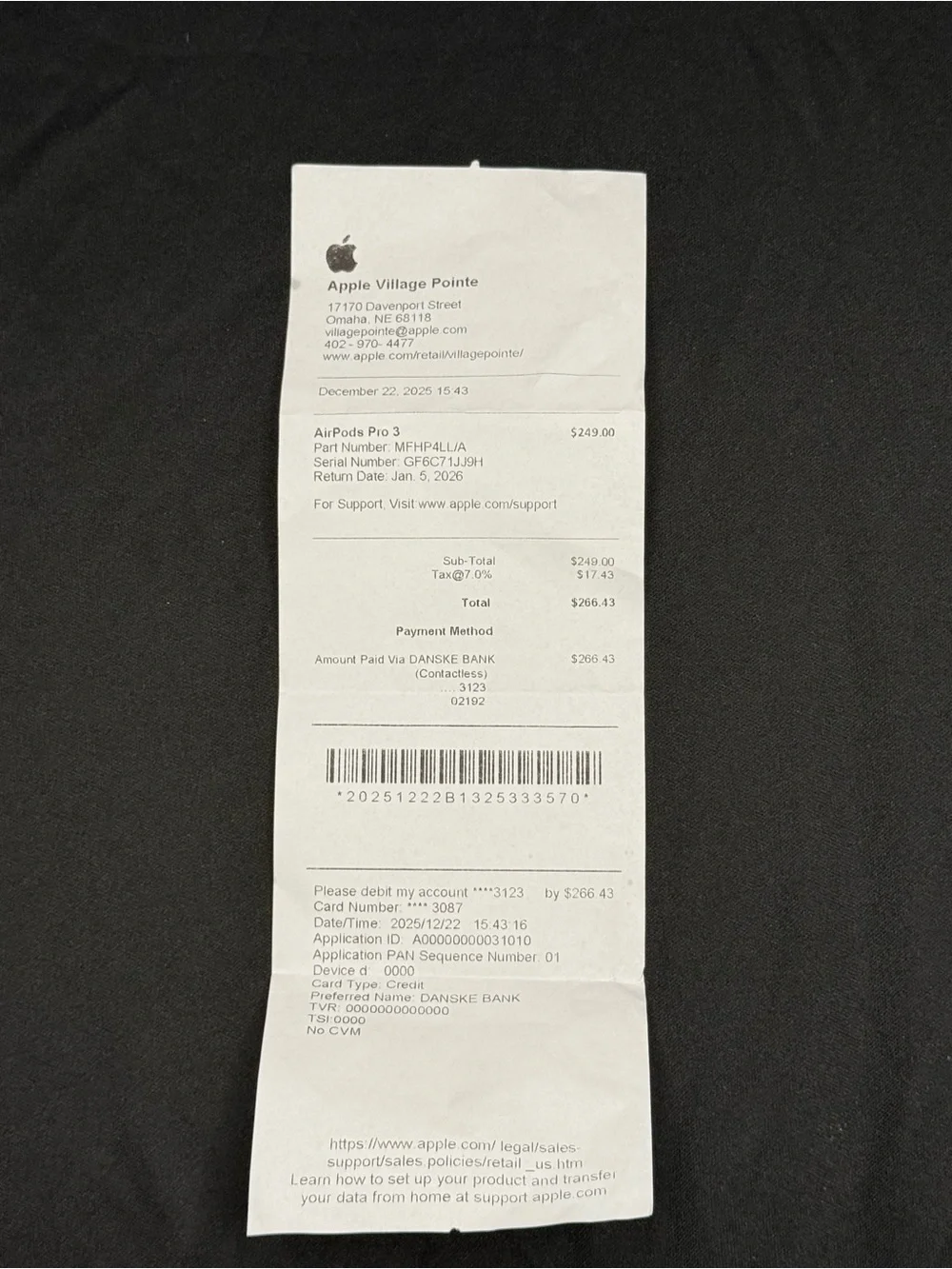 AirPod Pro Gen 3’s Brand New With receipt